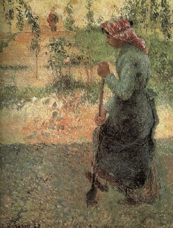 Camille Pissarro woman oil painting image